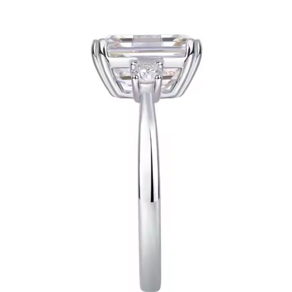 Moissanite Ring Lab Diamond Moissanite Platinum Plated S925
COMPARE COSTCO ** - Picture 3 of 7